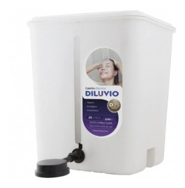 Termotanque Diluvio 25lt Eléctrico 1100w