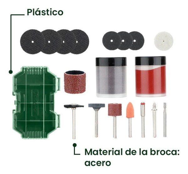 Set De 80 Piezas Para Mini Torno Jadever Jdrr7080 - Imagen 3