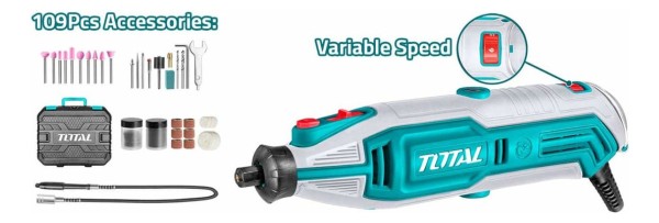 Mini Torno 130w Total - 110 Accesorios, Vel Variable | Elsue - Imagen 3